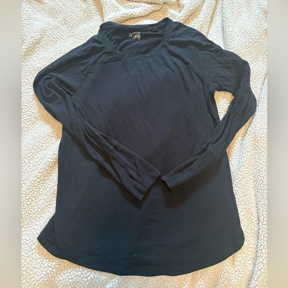 OFFLINE by Aerie Thumbs up Ribbed Raglan Long Sleeve T-Shirt